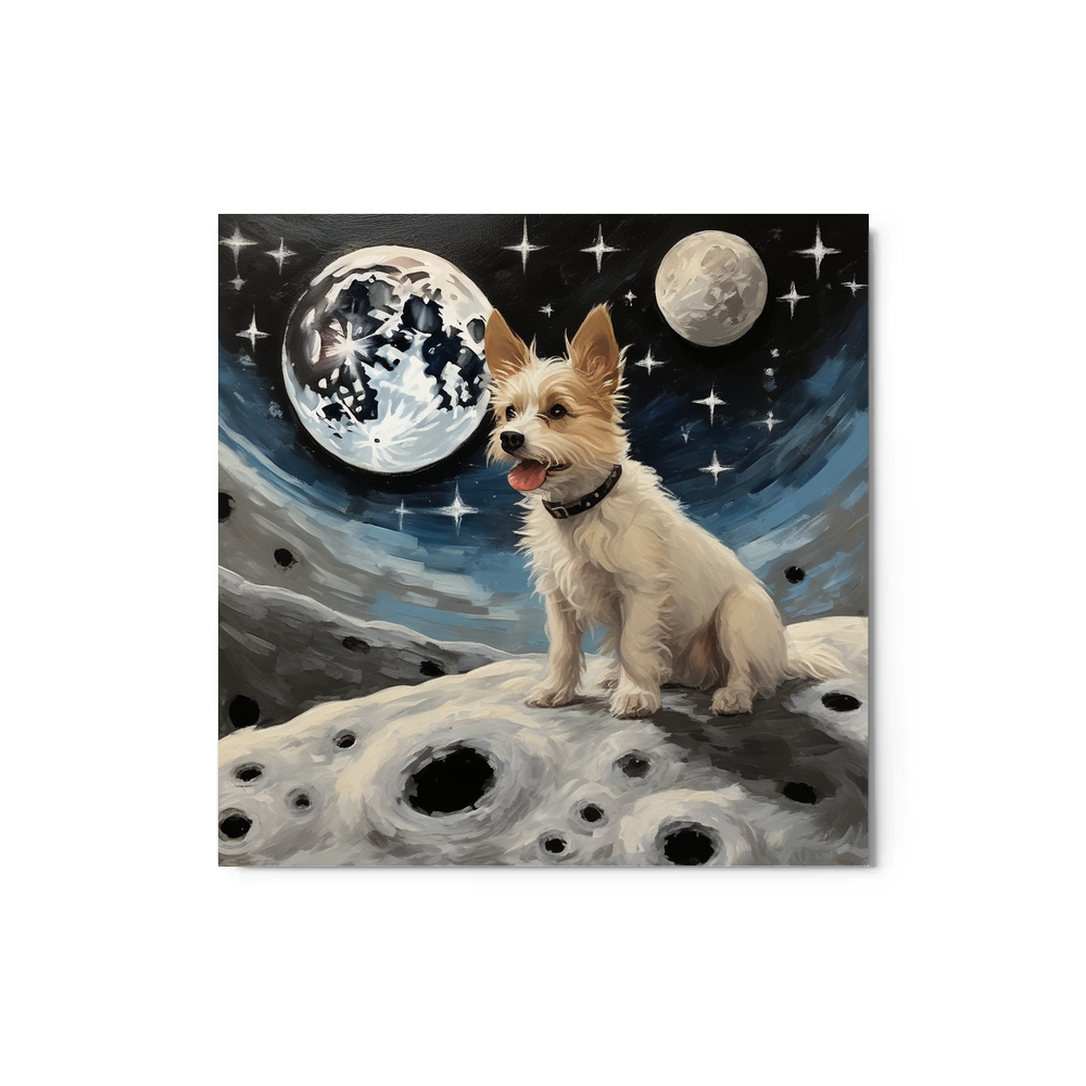 PugMug Custom Luna Metal Print