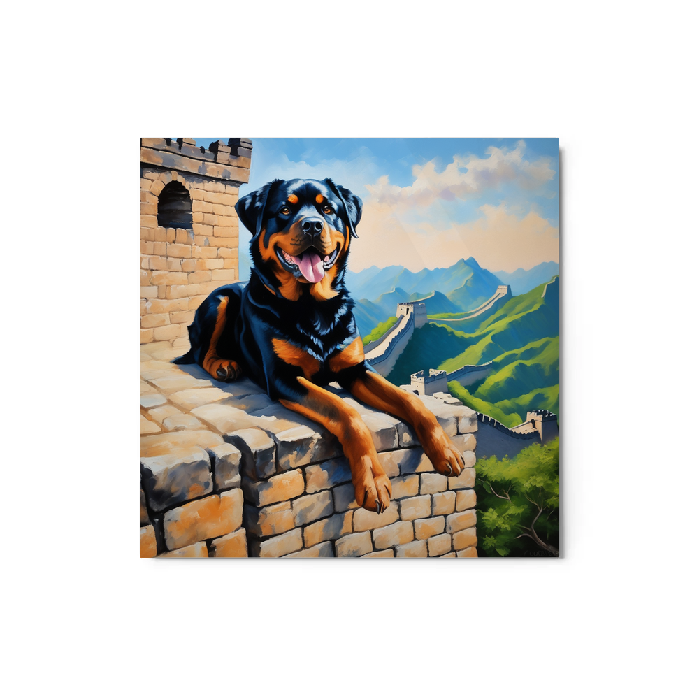 PugMug Custom Rottweiler Metal Print
