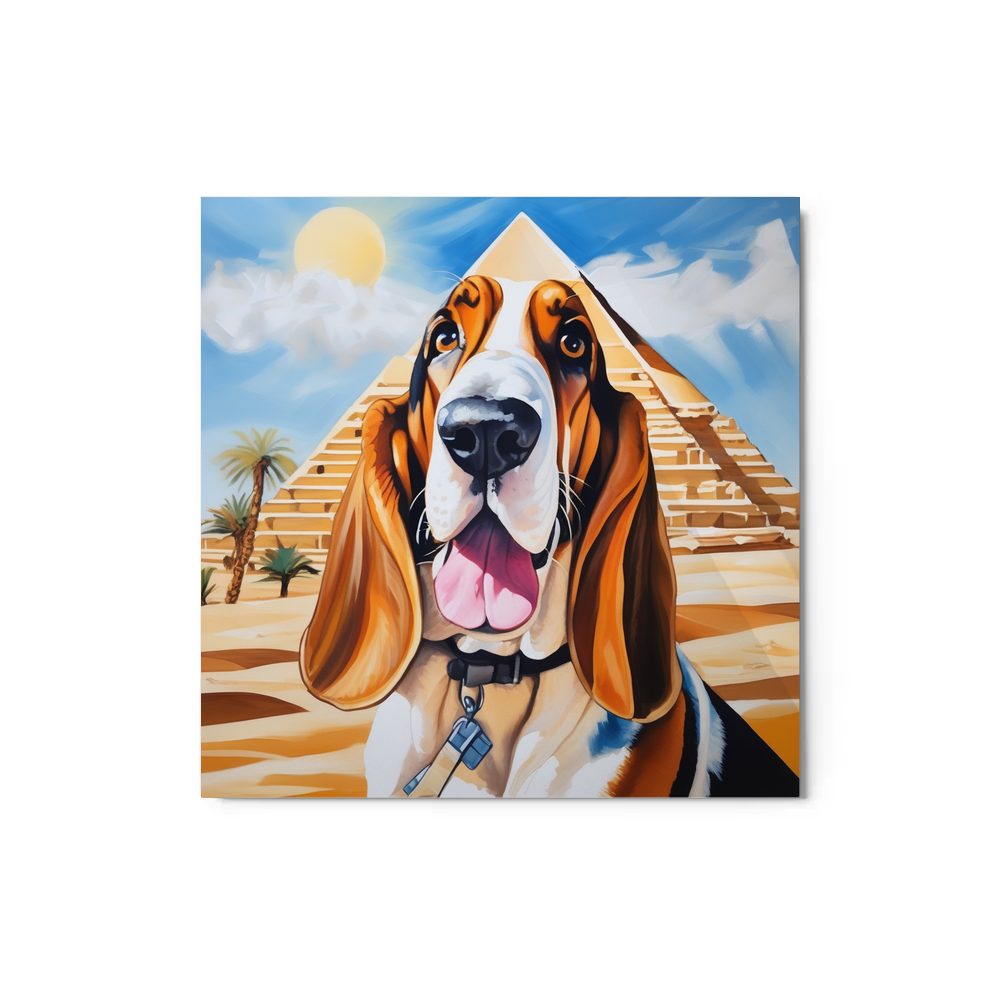PugMug Custom Basset Hound Metal Print