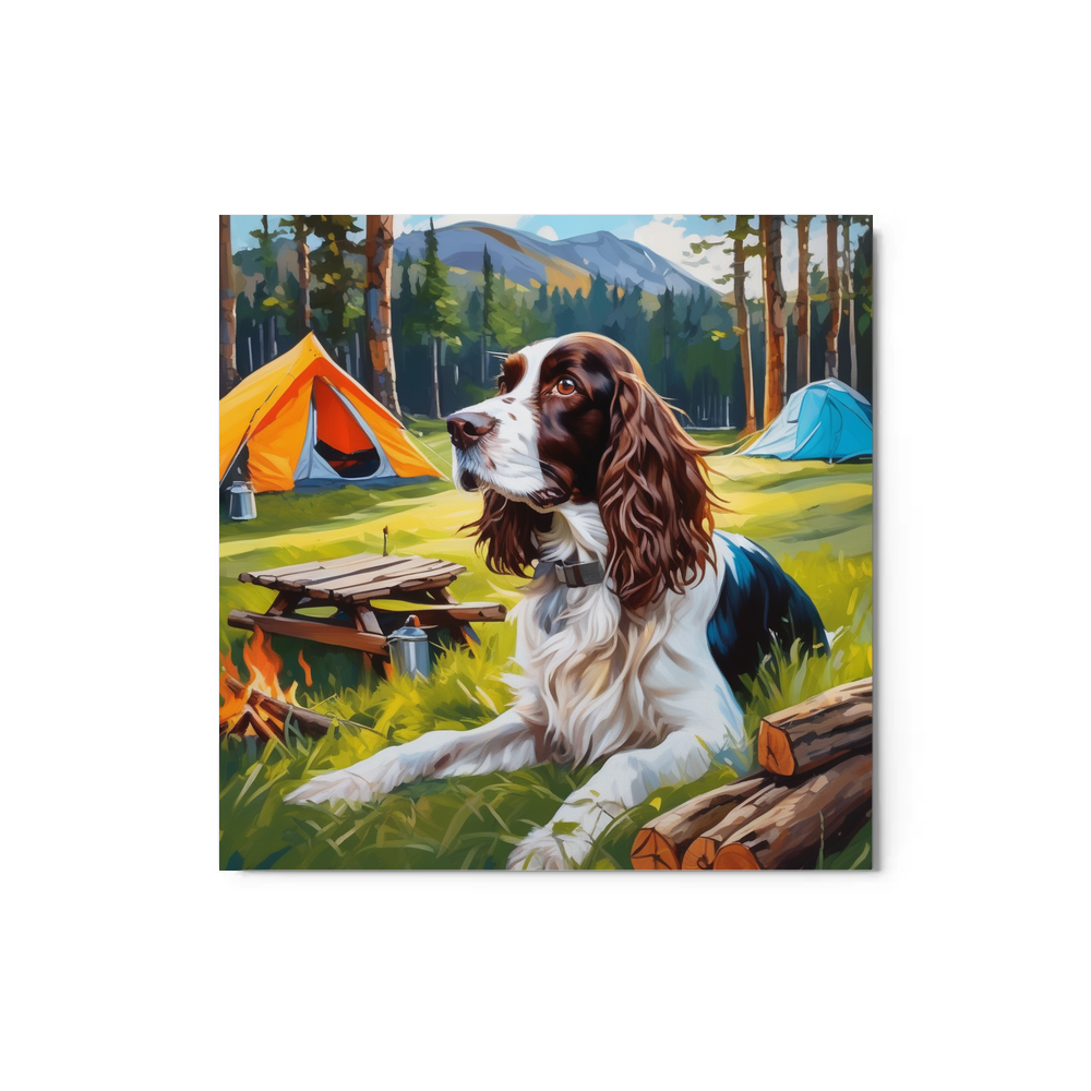 PugMug Custom English Springer Spaniel Metal Print