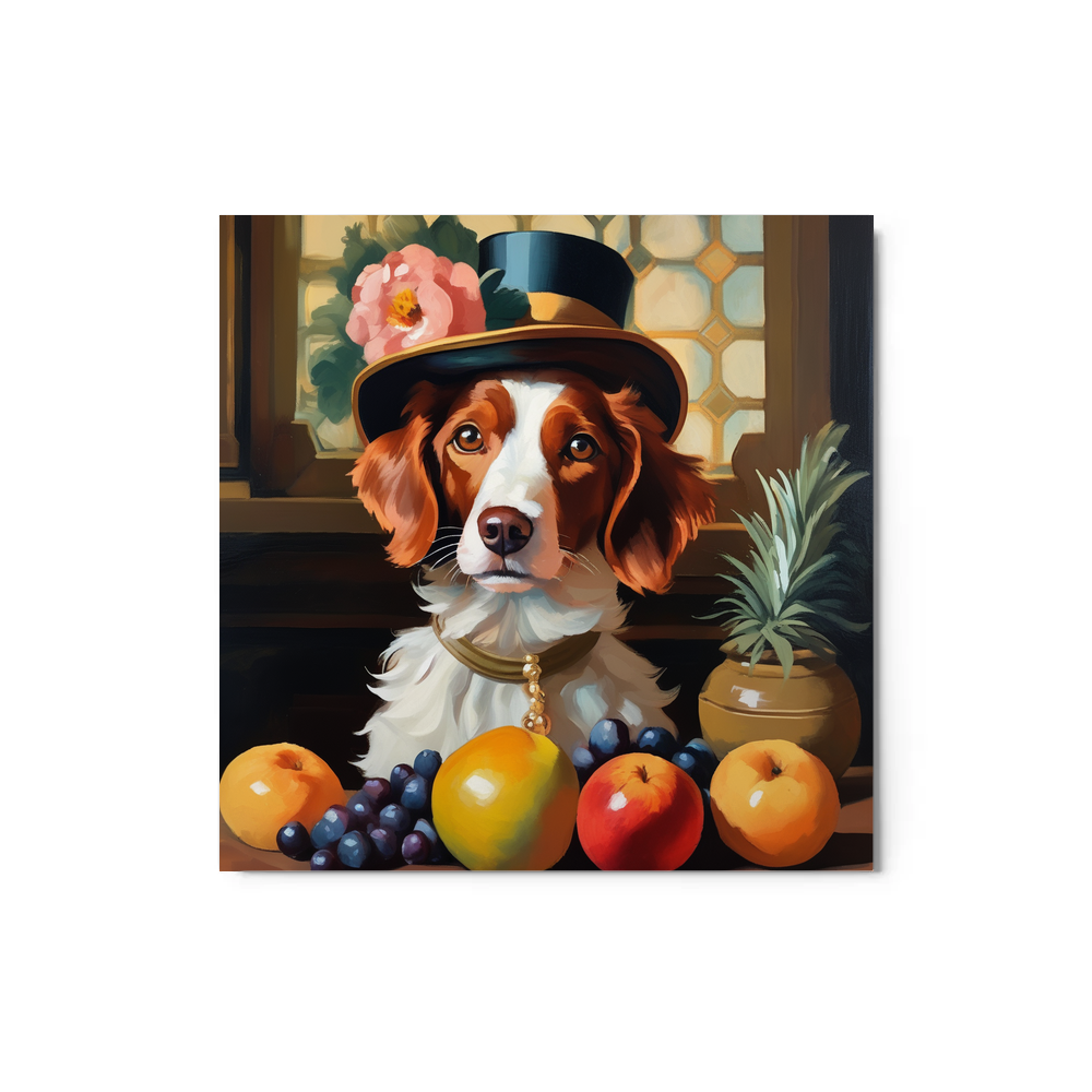 PugMug Custom Brittany Dog Metal Print