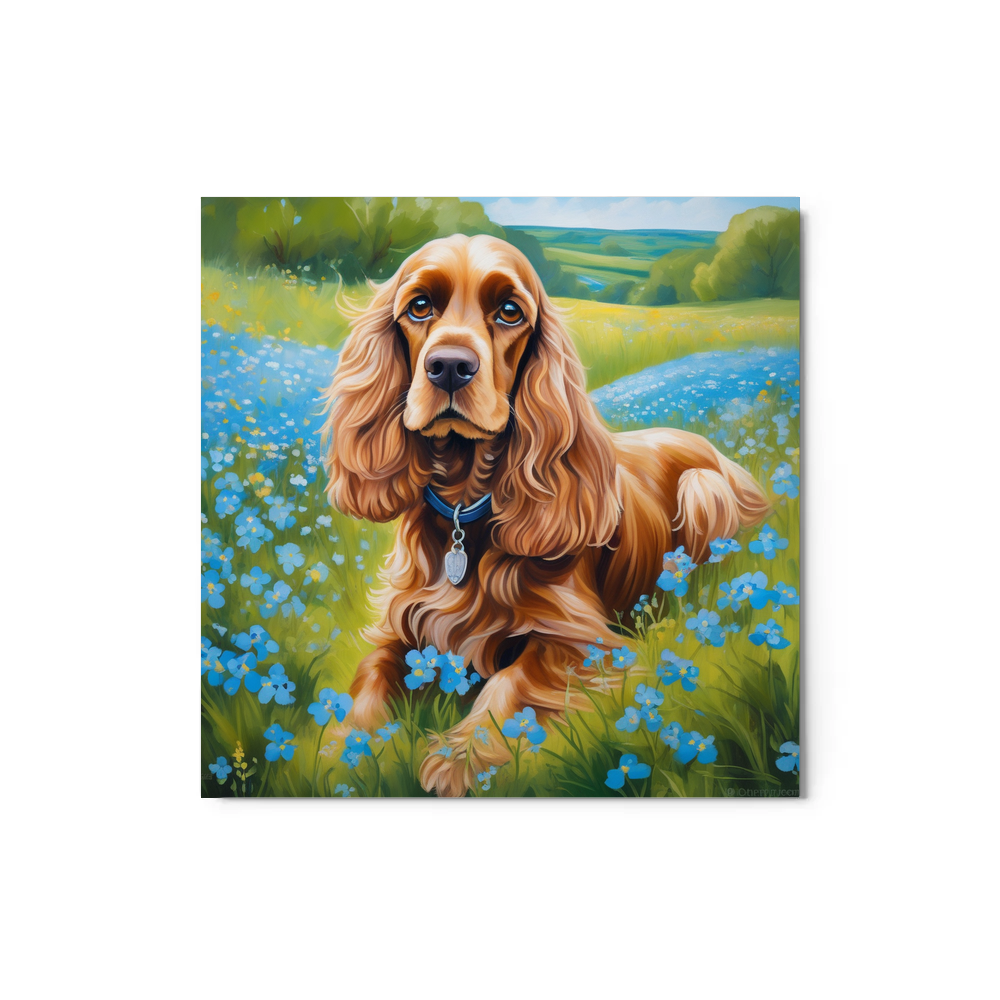 PugMug Custom Cocker Spaniel Metal Print