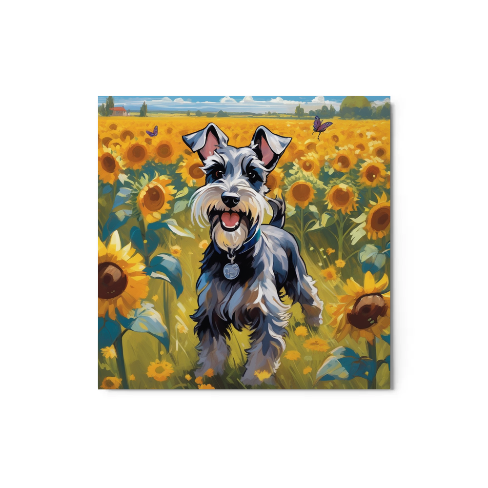 PugMug Custom Miniature Schnauzer Metal Print