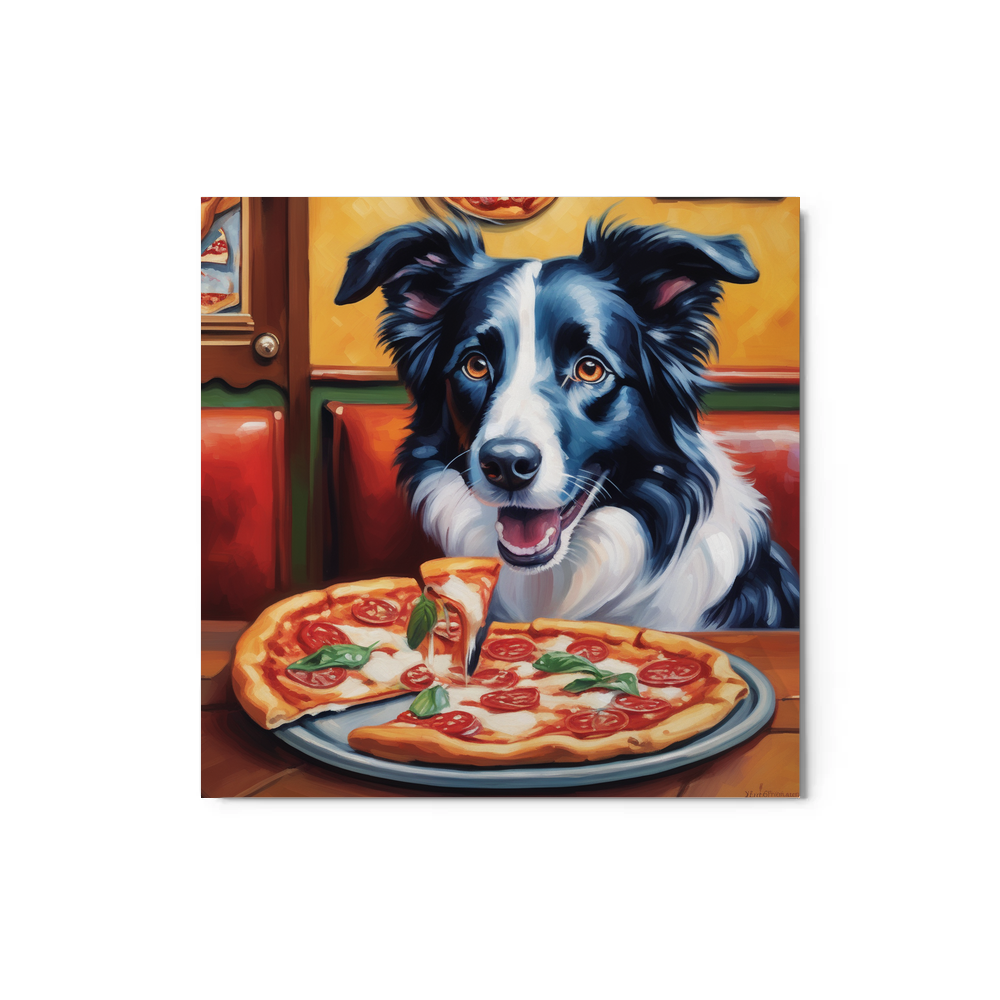 PugMug Custom Border Collie Metal Print