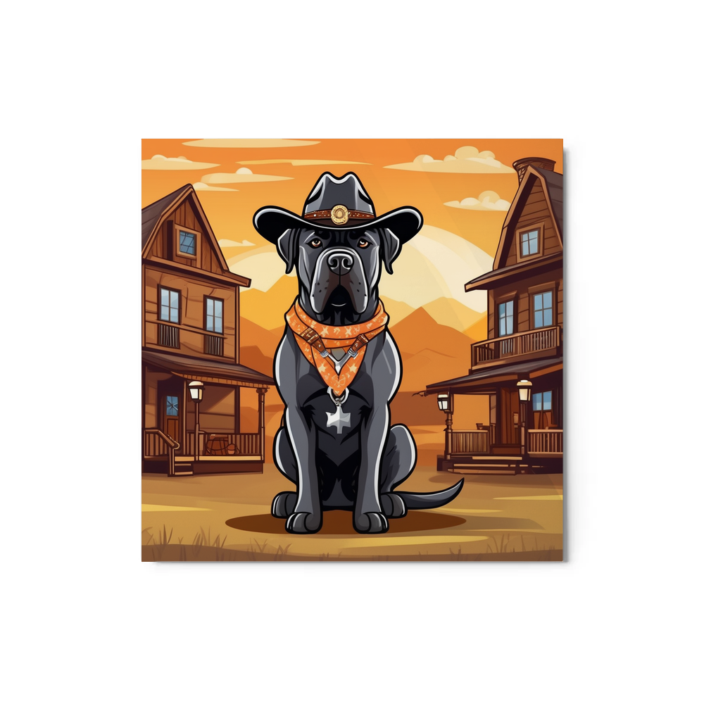 PugMug Custom Cane Corso Metal Print