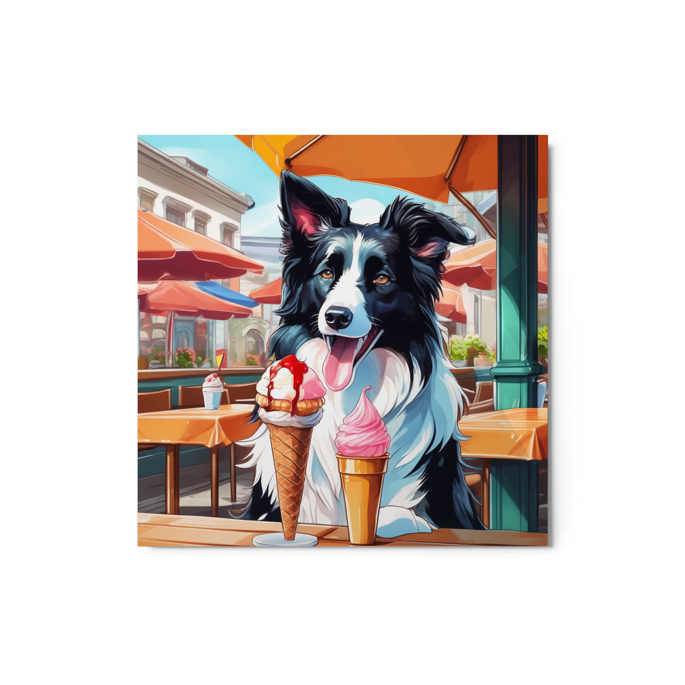 PugMug Custom Border Collie Metal Print