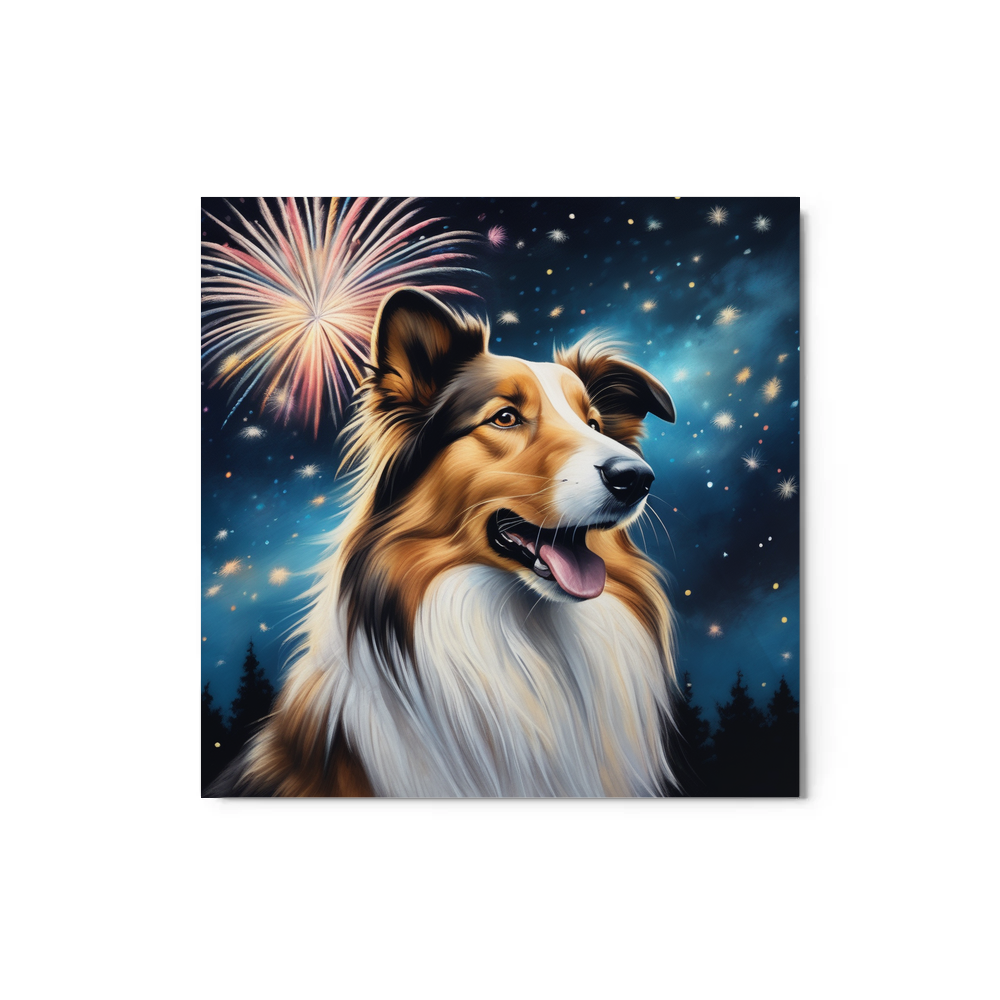 PugMug Custom Collie Metal Print