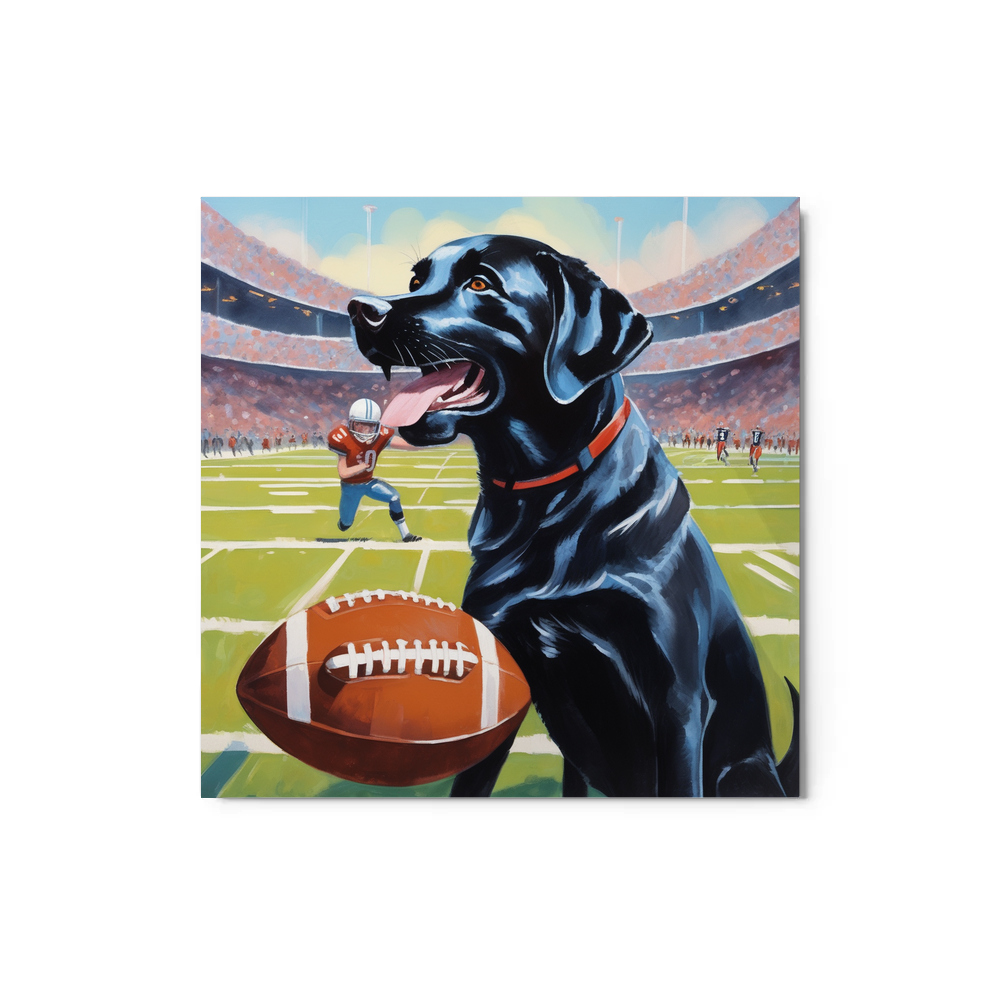 PugMug Custom Black Labrador Retriever Metal Print