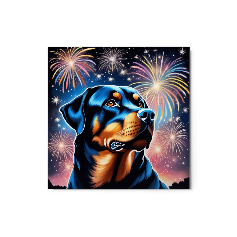 PugMug Custom Rottweiler Metal Print