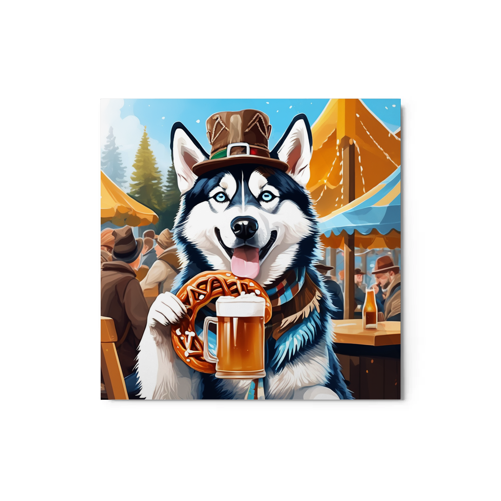 PugMug Custom Siberian Husky Metal Print