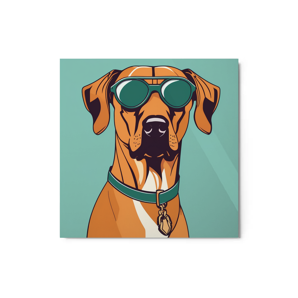 PugMug Custom Rhodesian Ridgeback Metal Print