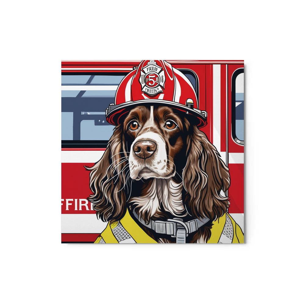 PugMug Custom English Cocker Spaniel Metal Print