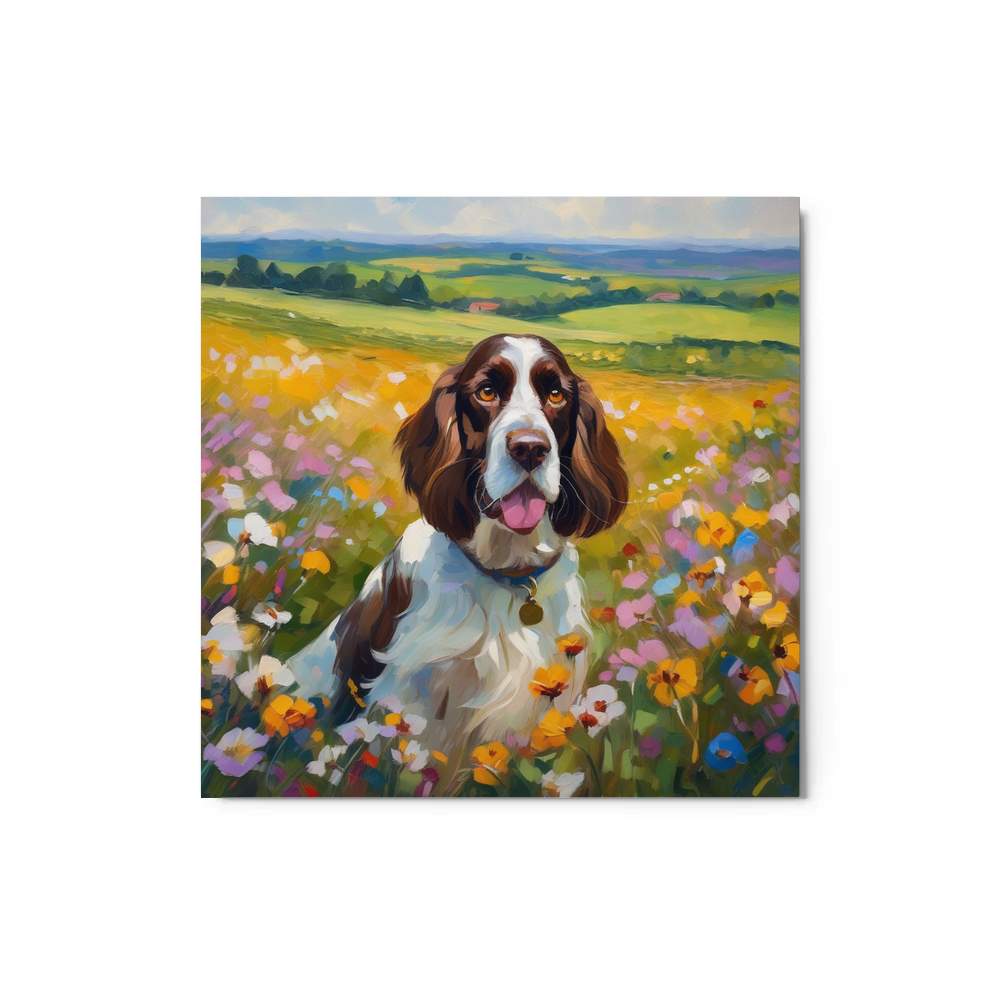 PugMug Custom English Springer Spaniel Metal Print