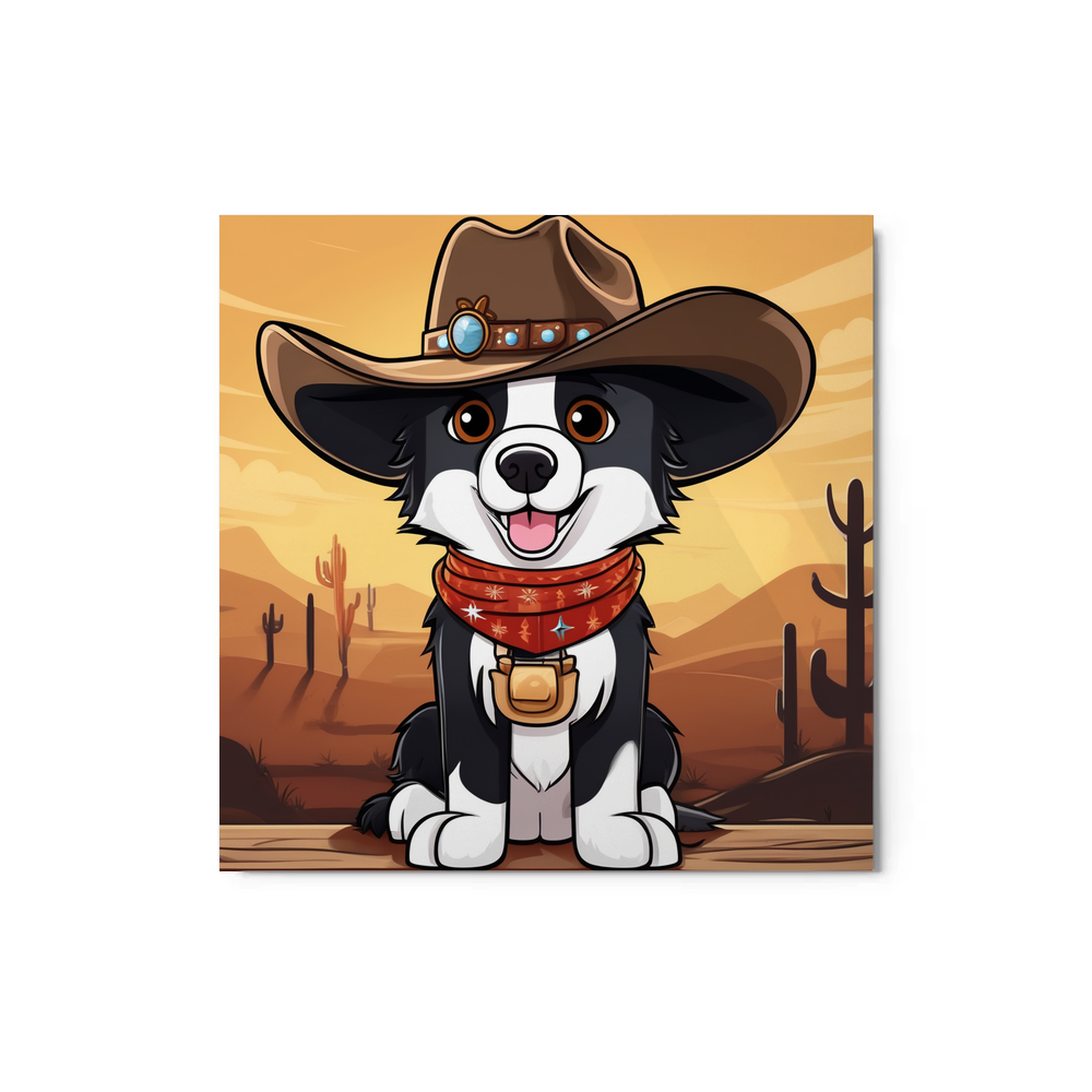 PugMug Custom Border Collie Metal Print