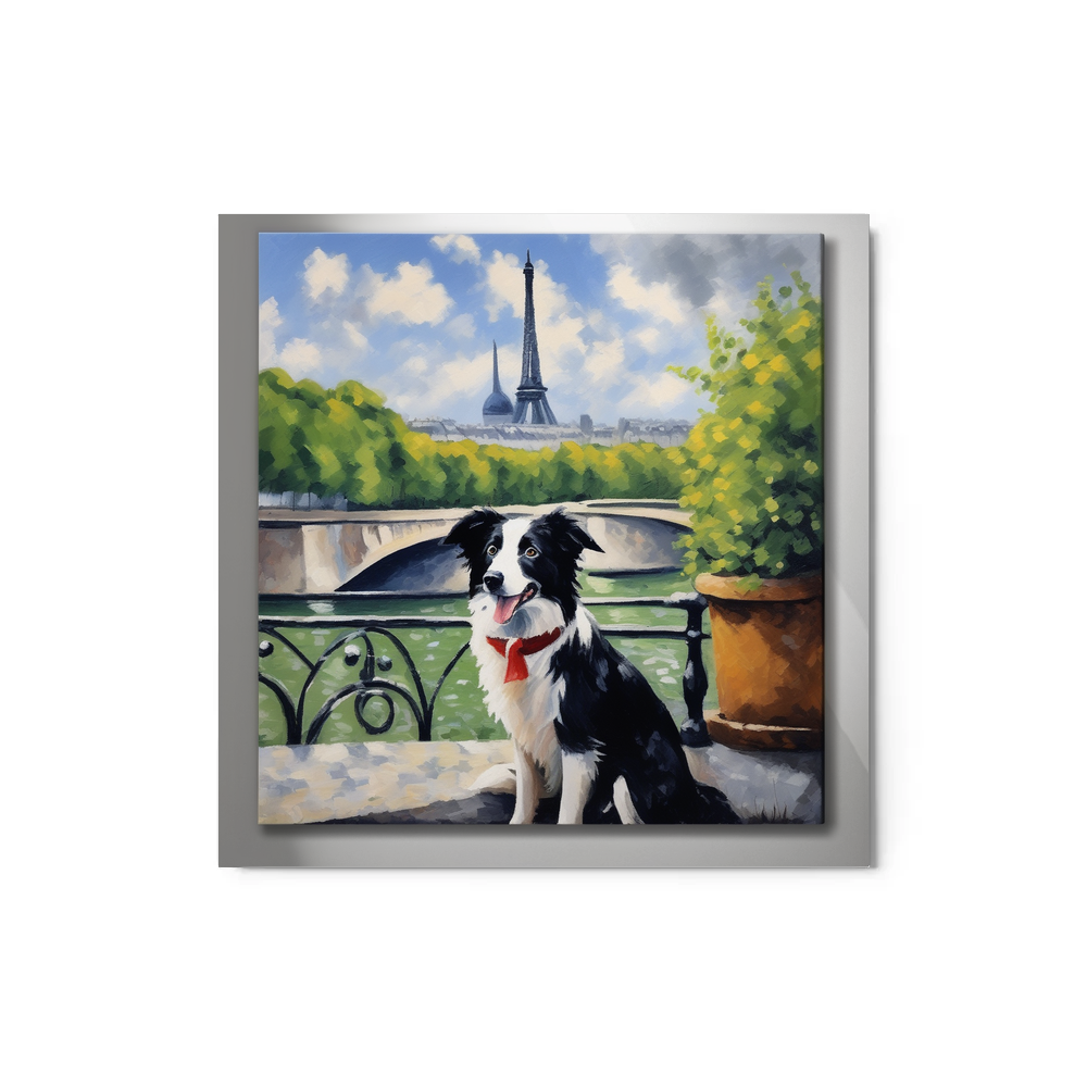 PugMug Custom Border Collie Metal Print