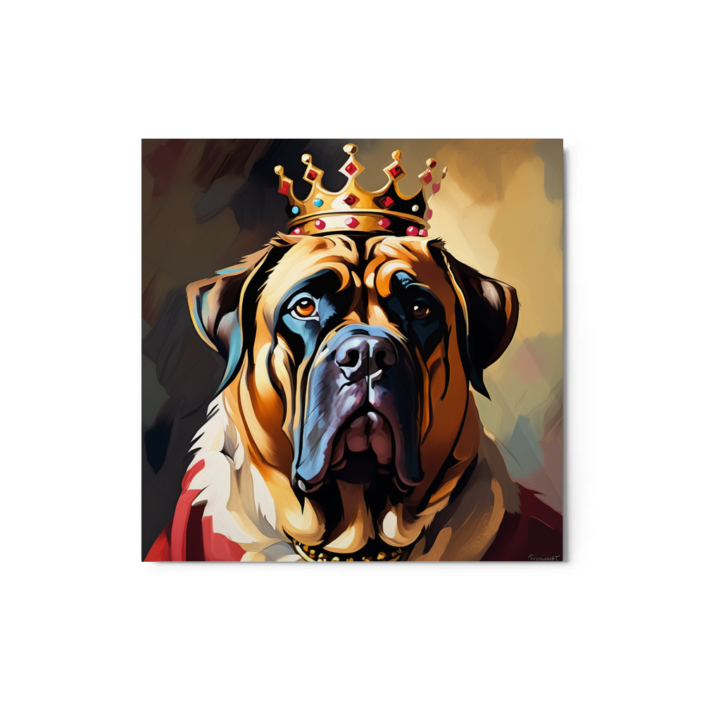 PugMug Custom Mastiff Metal Print