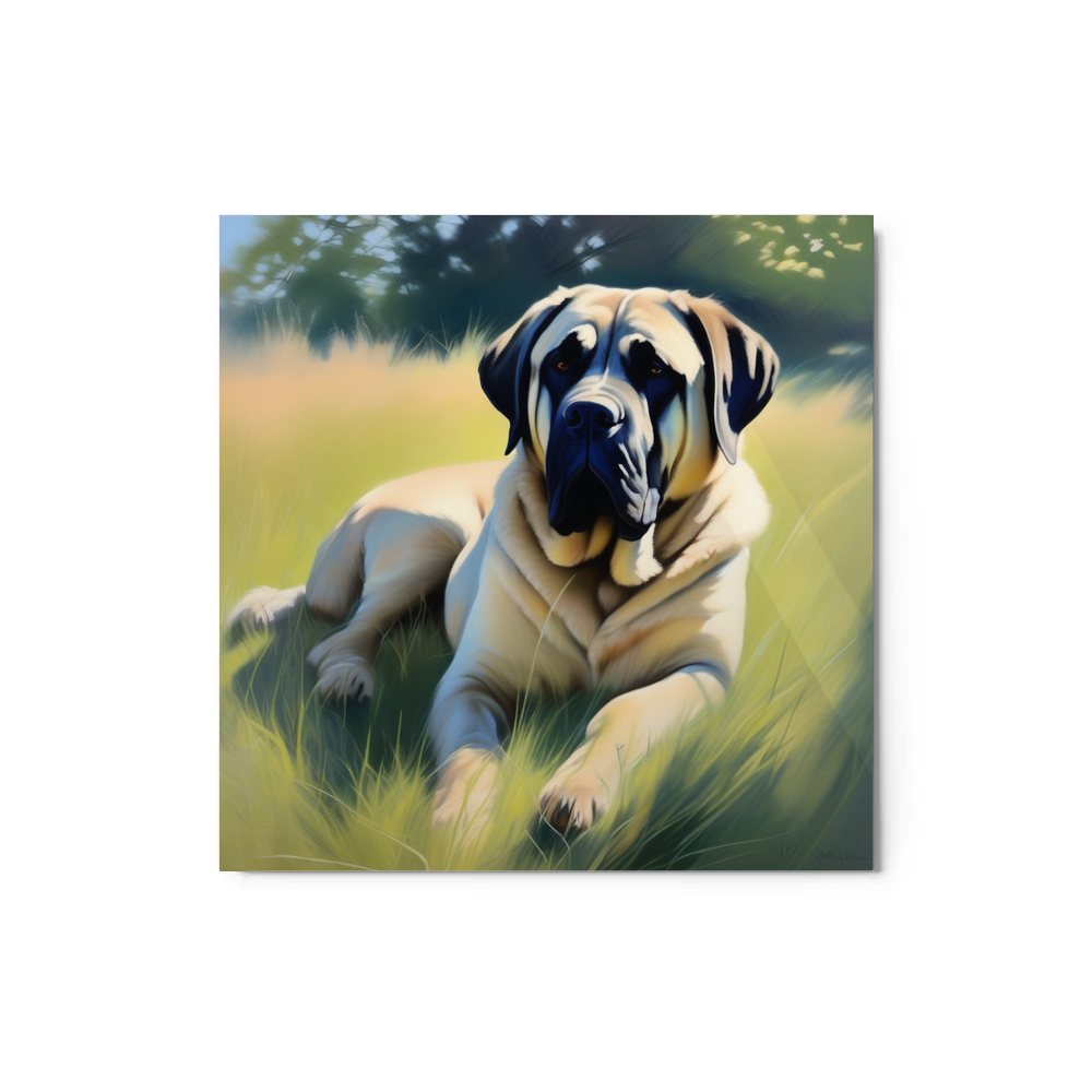 PugMug Custom Mastiff Metal Print