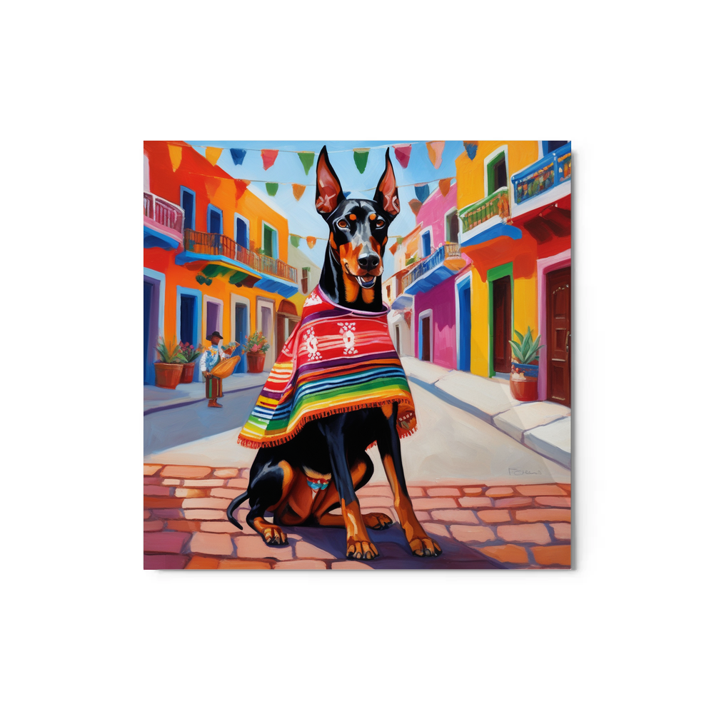 PugMug Custom Doberman Pinscher Metal Print