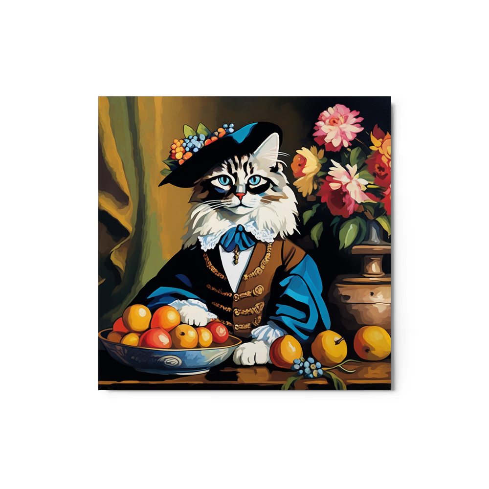 PugMug Custom Tabby Ragdoll Cat Metal Print