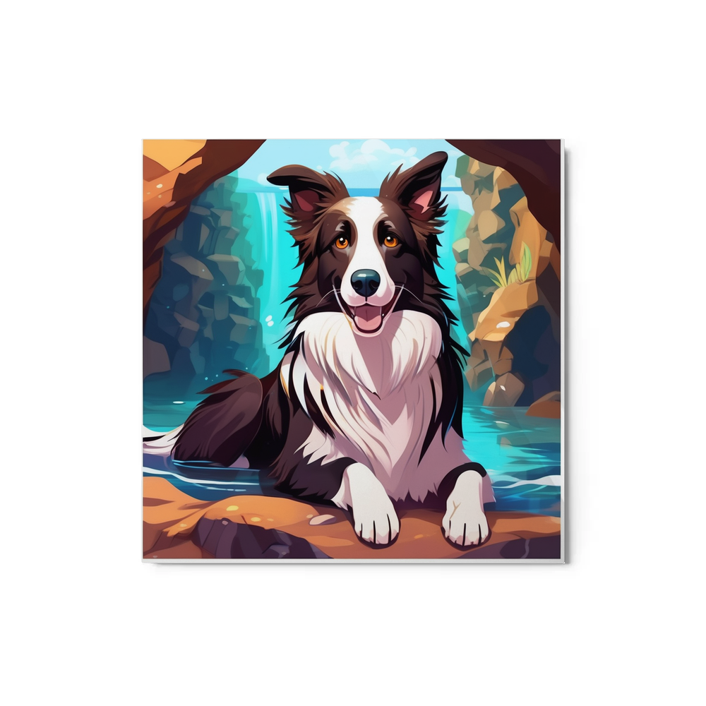 PugMug Custom Border Collie Metal Print