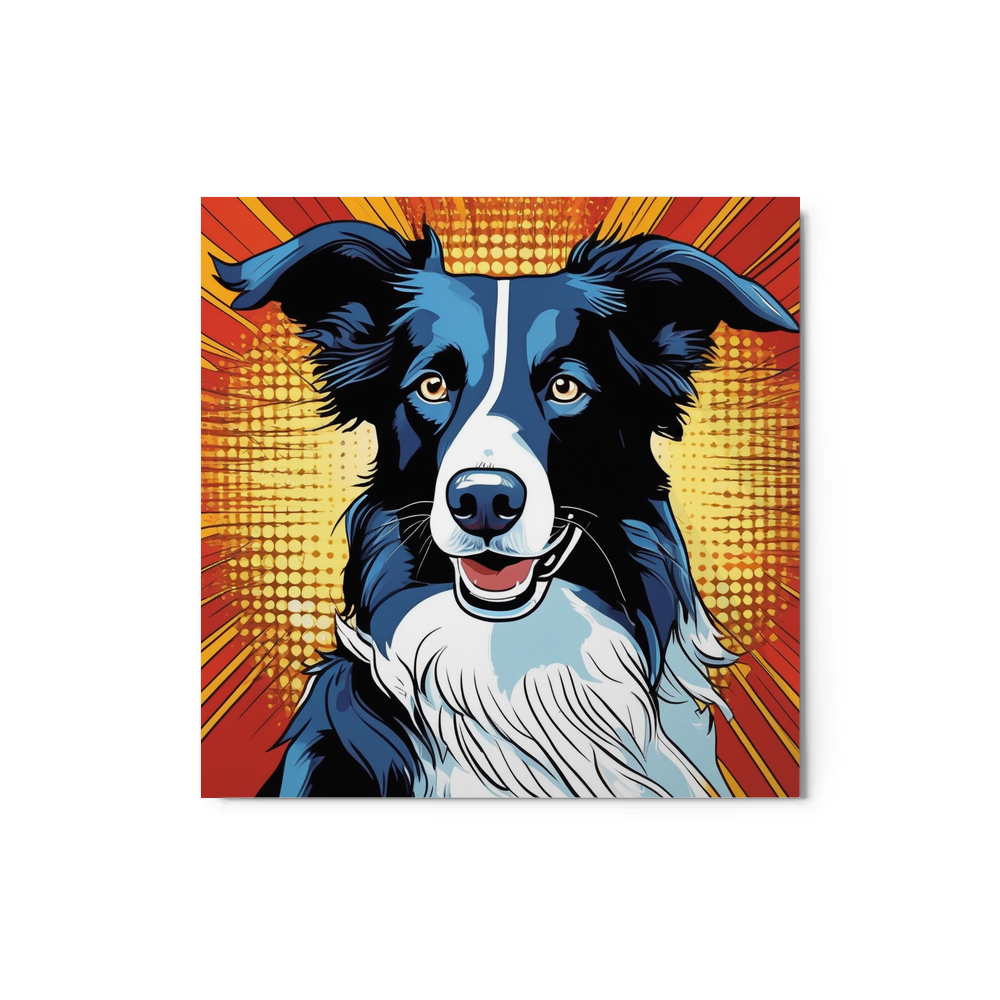 PugMug Custom Border Collie Metal Print