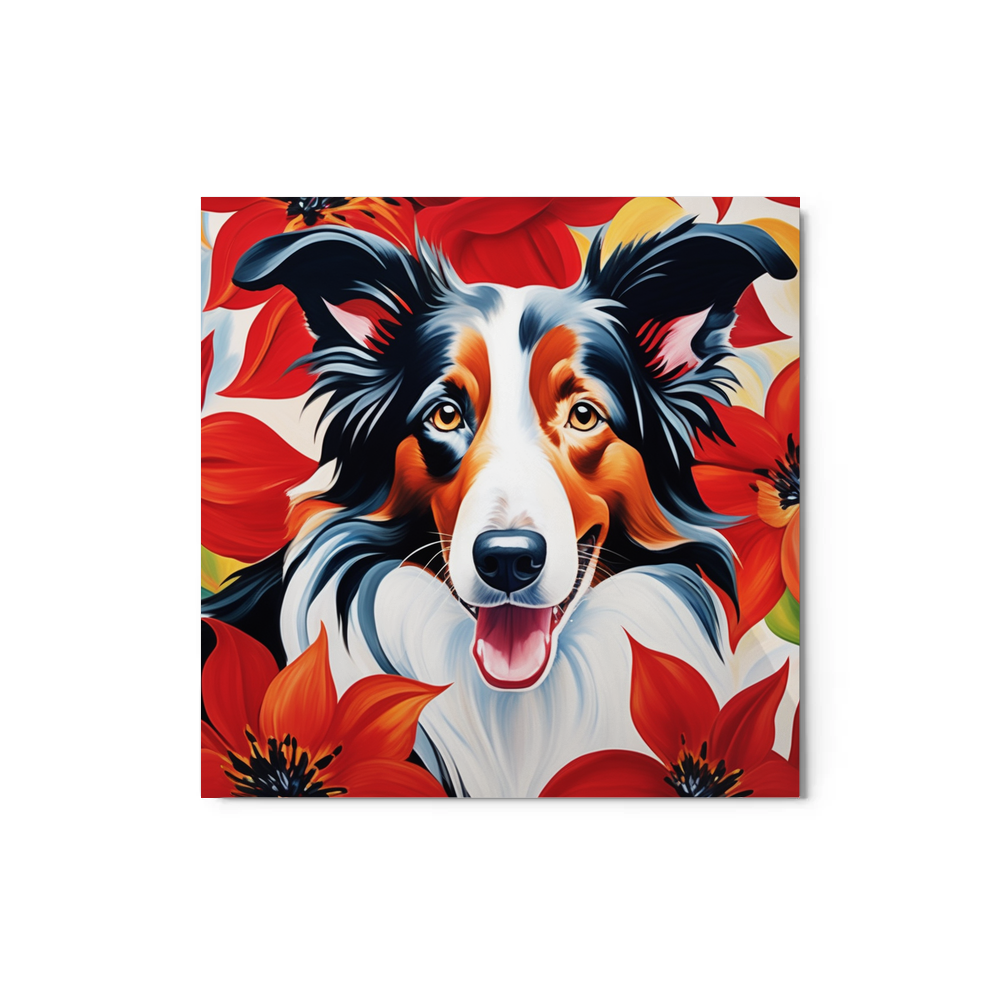 PugMug Custom Border Collie Metal Print