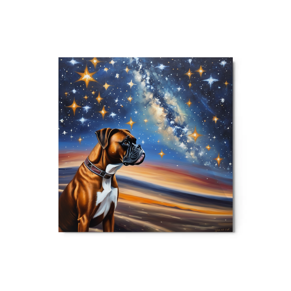 PugMug Custom Boxer Dog Metal Print