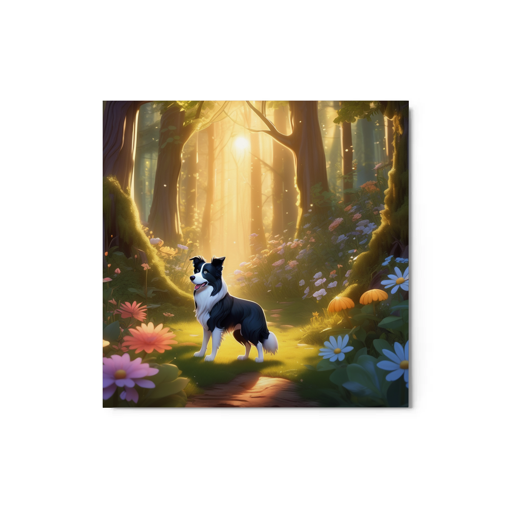 PugMug Custom Border Collie Metal Print
