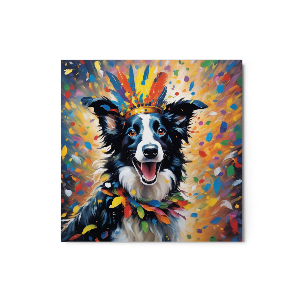 PugMug Custom Border Collie Metal Print