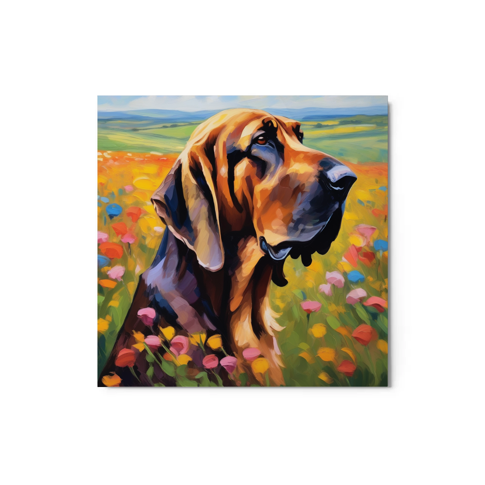 PugMug Custom Bloodhound Metal Print