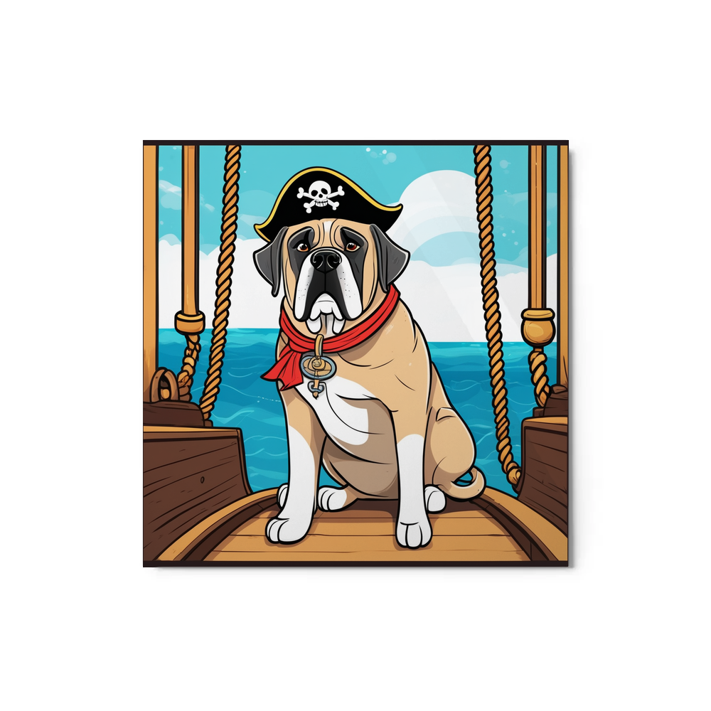 PugMug Custom Mastiff Metal Print