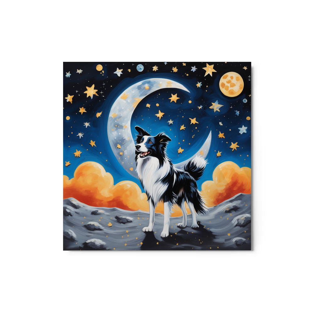 PugMug Custom Border Collie Metal Print