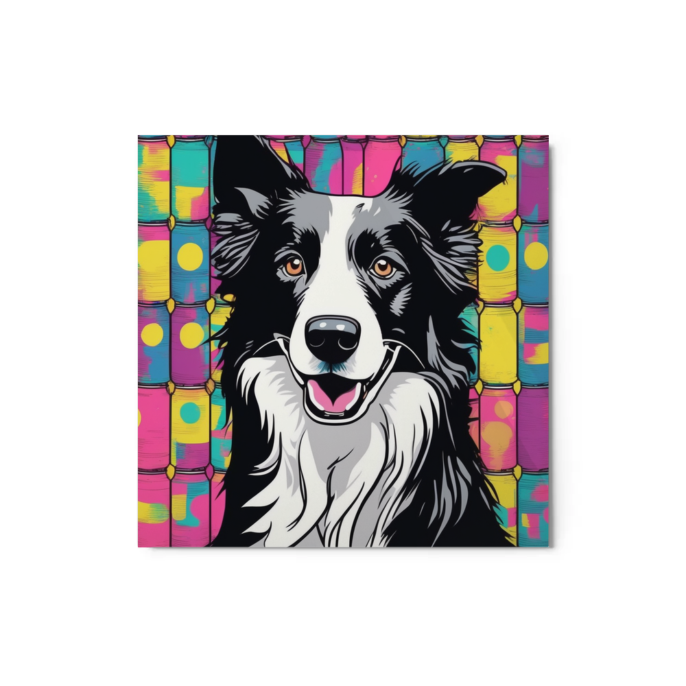PugMug Custom Border Collie Metal Print