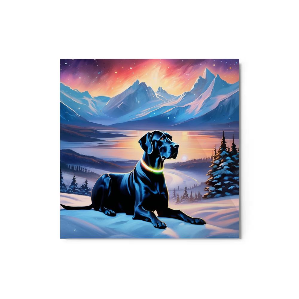 PugMug Custom Great Dane Metal Print