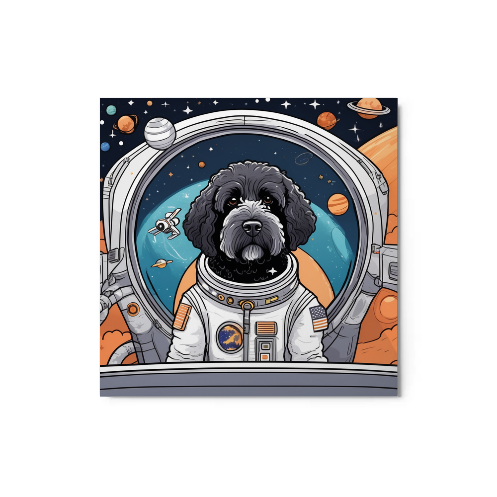 PugMug Custom Portuguese Water Dog Metal Print