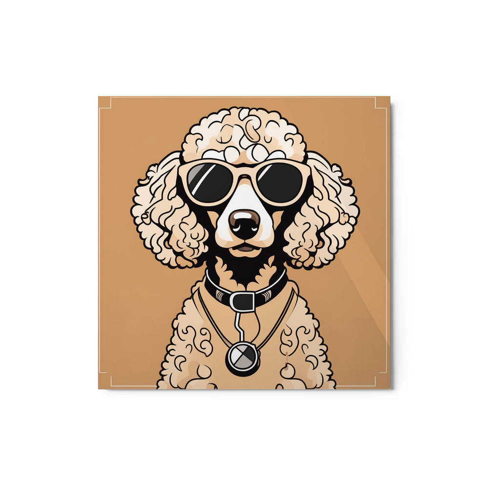 PugMug Custom Tan Poodle Metal Print