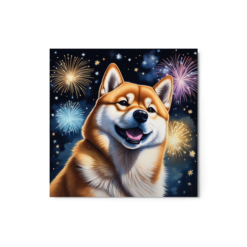 PugMug Custom Shiba Inu Metal Print