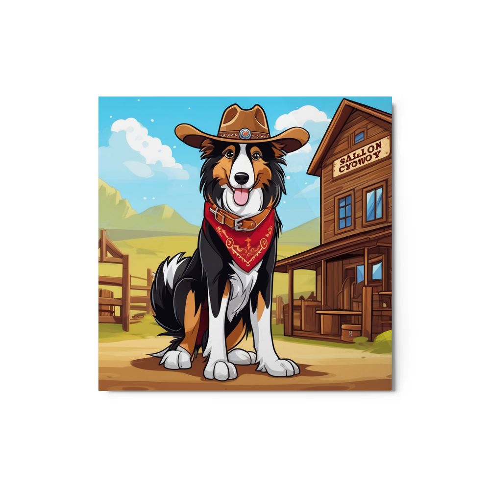 PugMug Custom Collie Metal Print