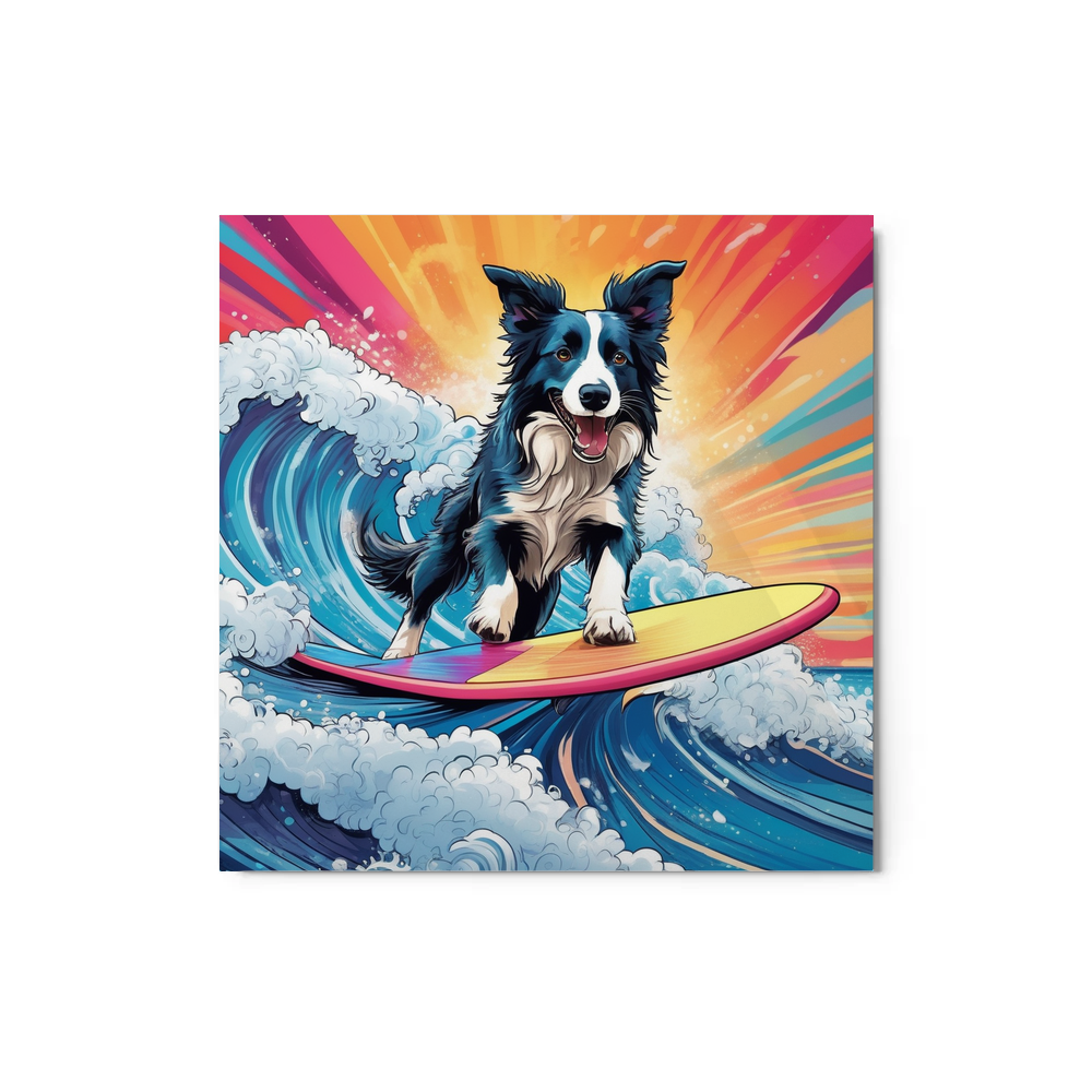 PugMug Custom Border Collie Metal Print