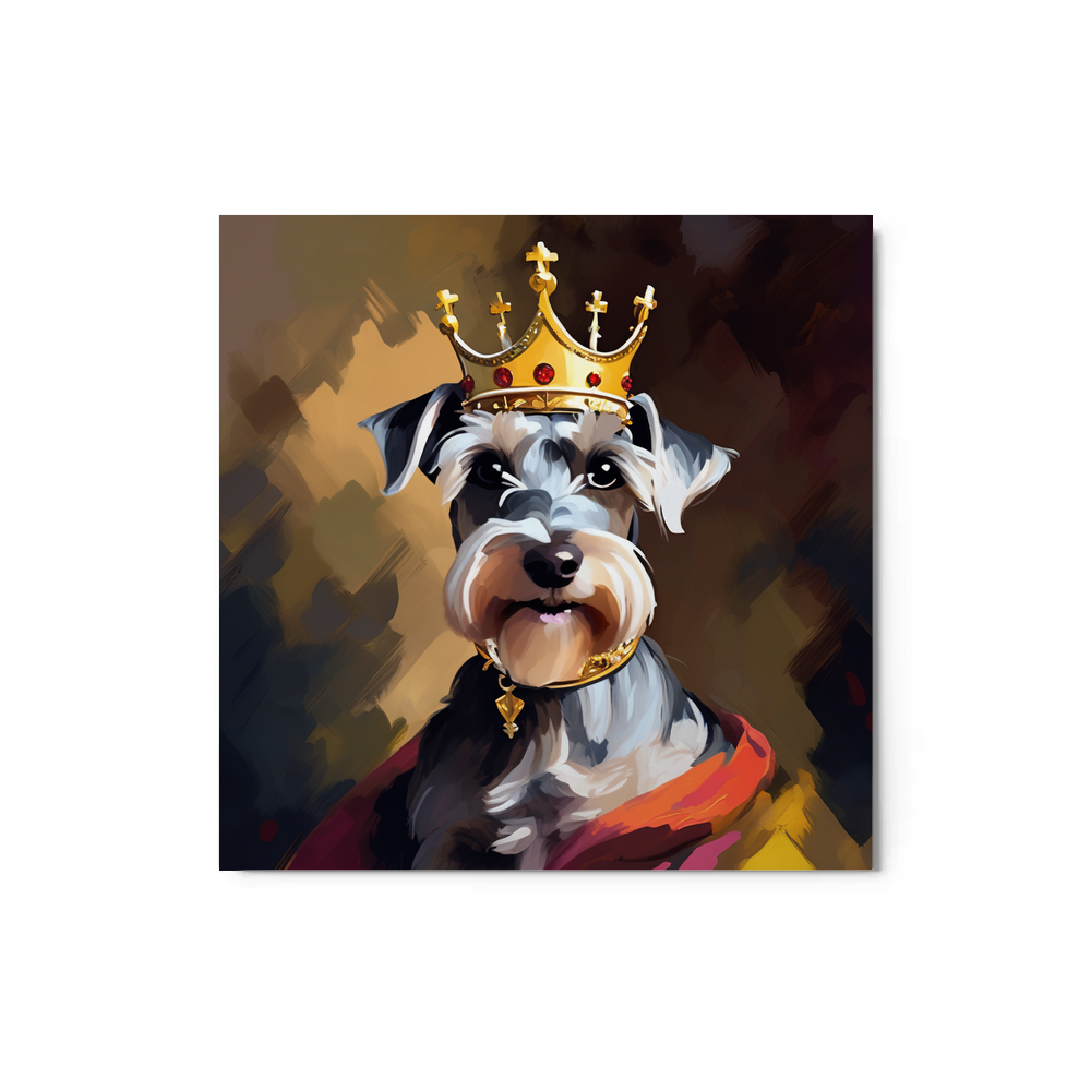 PugMug Custom Miniature Schnauzer Metal Print