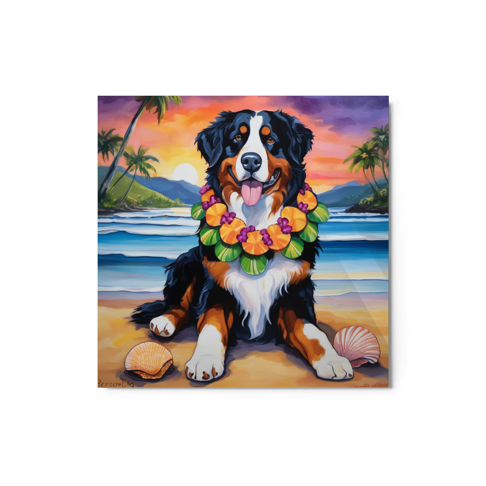PugMug Custom Bernese Mountain Dog Metal Print