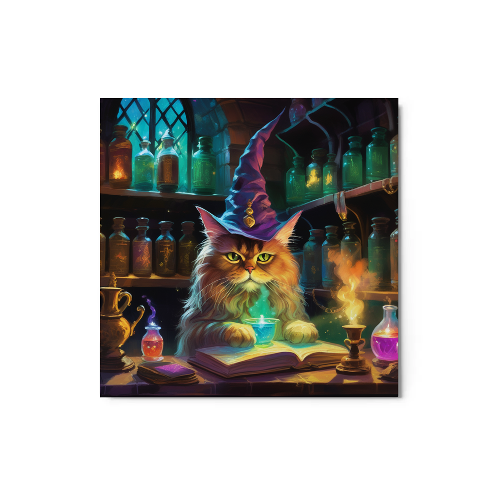 PugMug Custom Tabby Persian Cat Metal Print