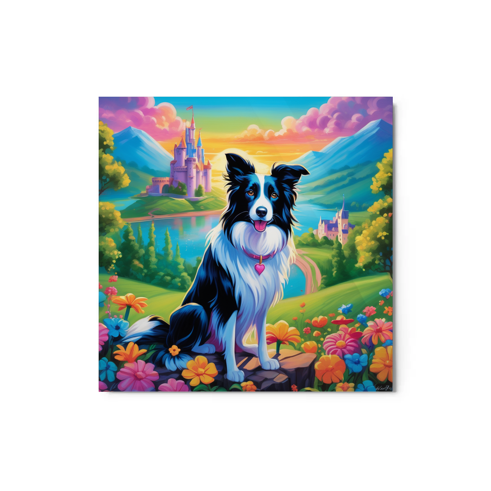 PugMug Custom Border Collie Metal Print