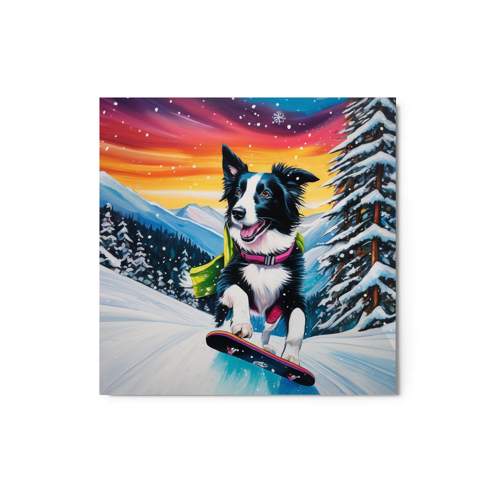 PugMug Custom Border Collie Metal Print
