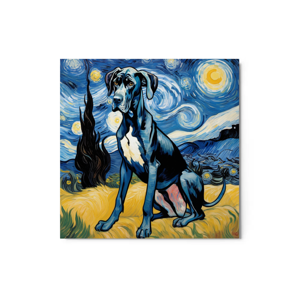 PugMug Custom Great Dane Metal Print
