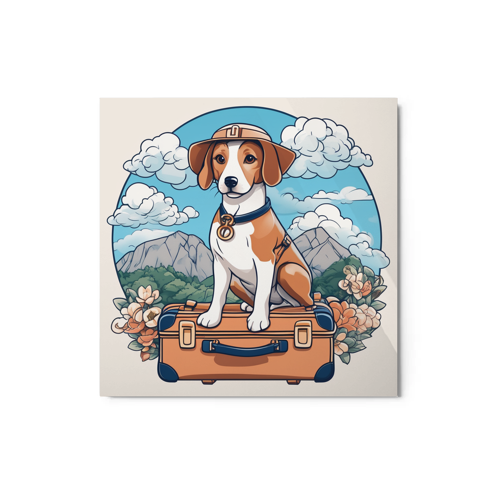 PugMug Custom Brittany Dog Metal Print