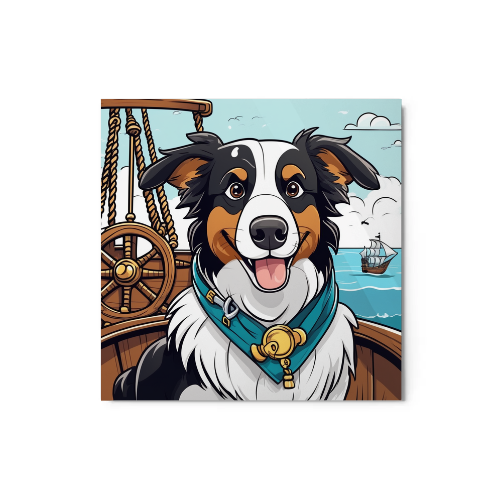PugMug Custom Border Collie Metal Print