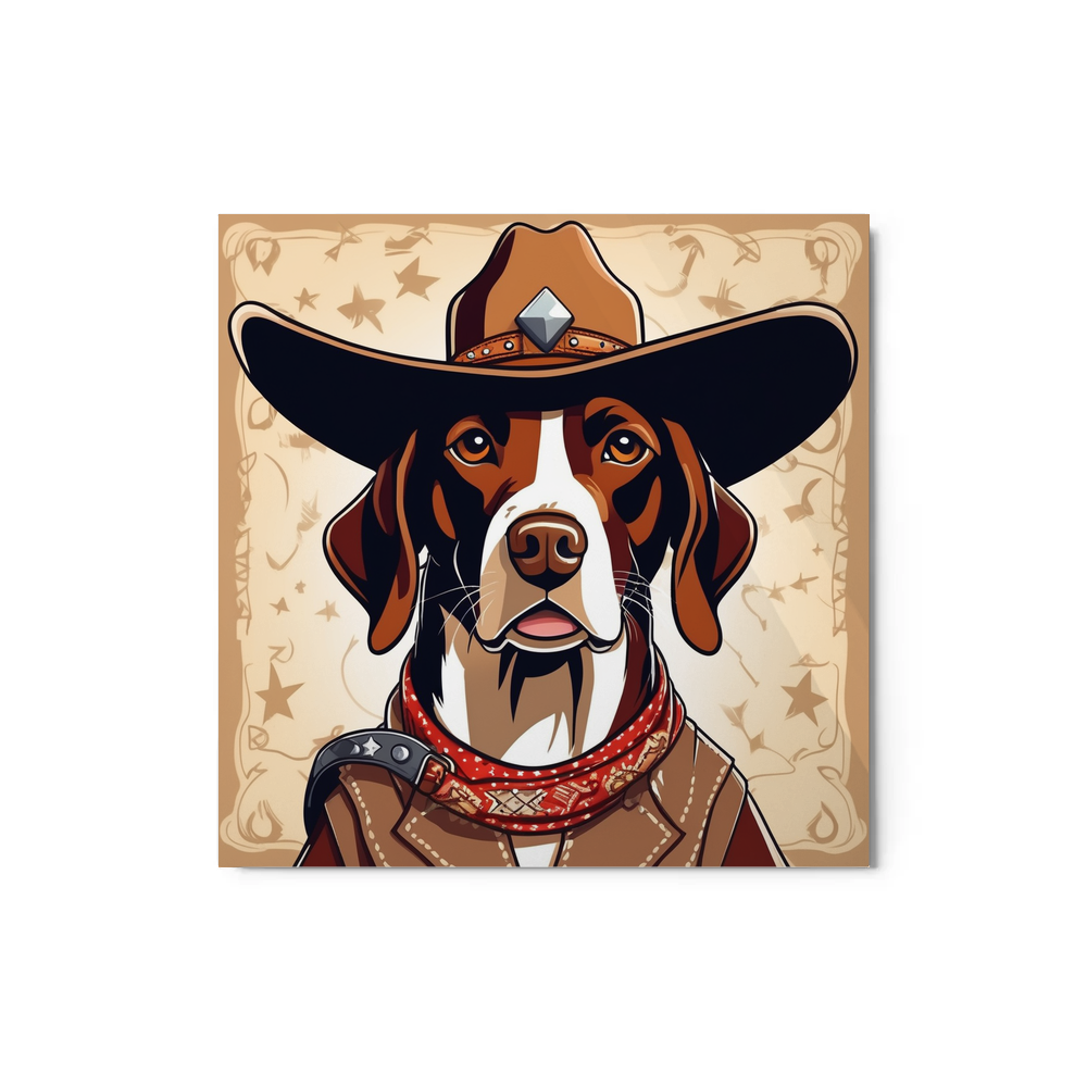 PugMug Custom Pointer Dog Metal Print