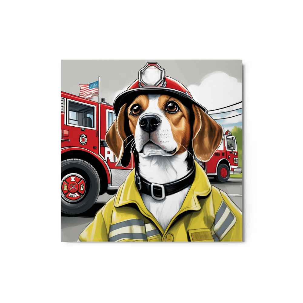 PugMug Custom Beagle Metal Print