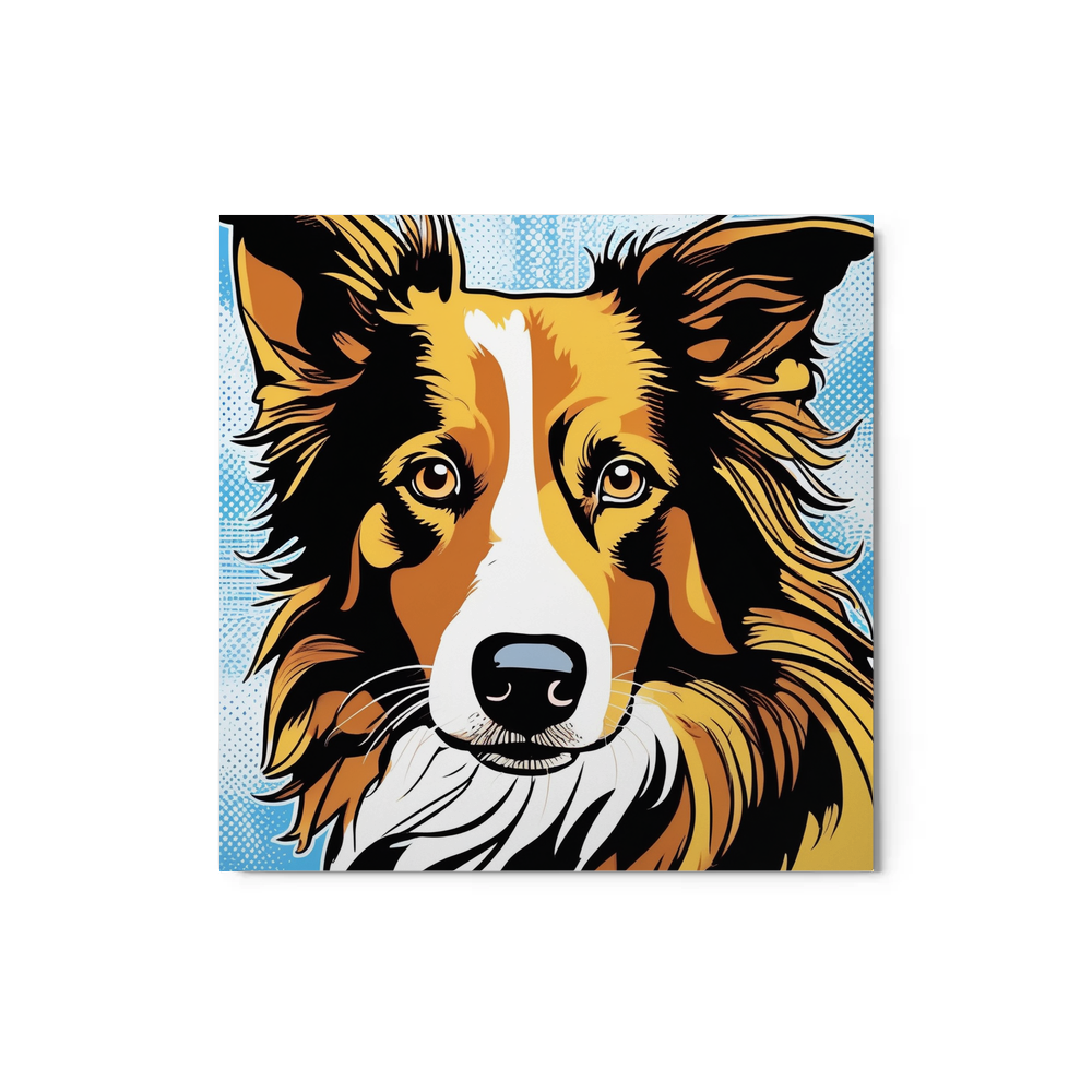 PugMug Custom Border Collie Metal Print